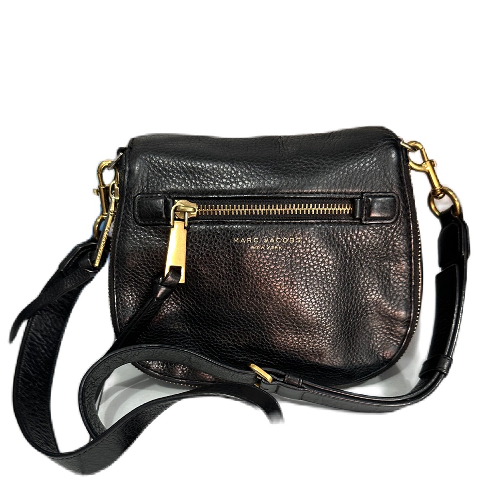 Marc Jacobs Recruit Nomad Saddle Black Crossbody Bag